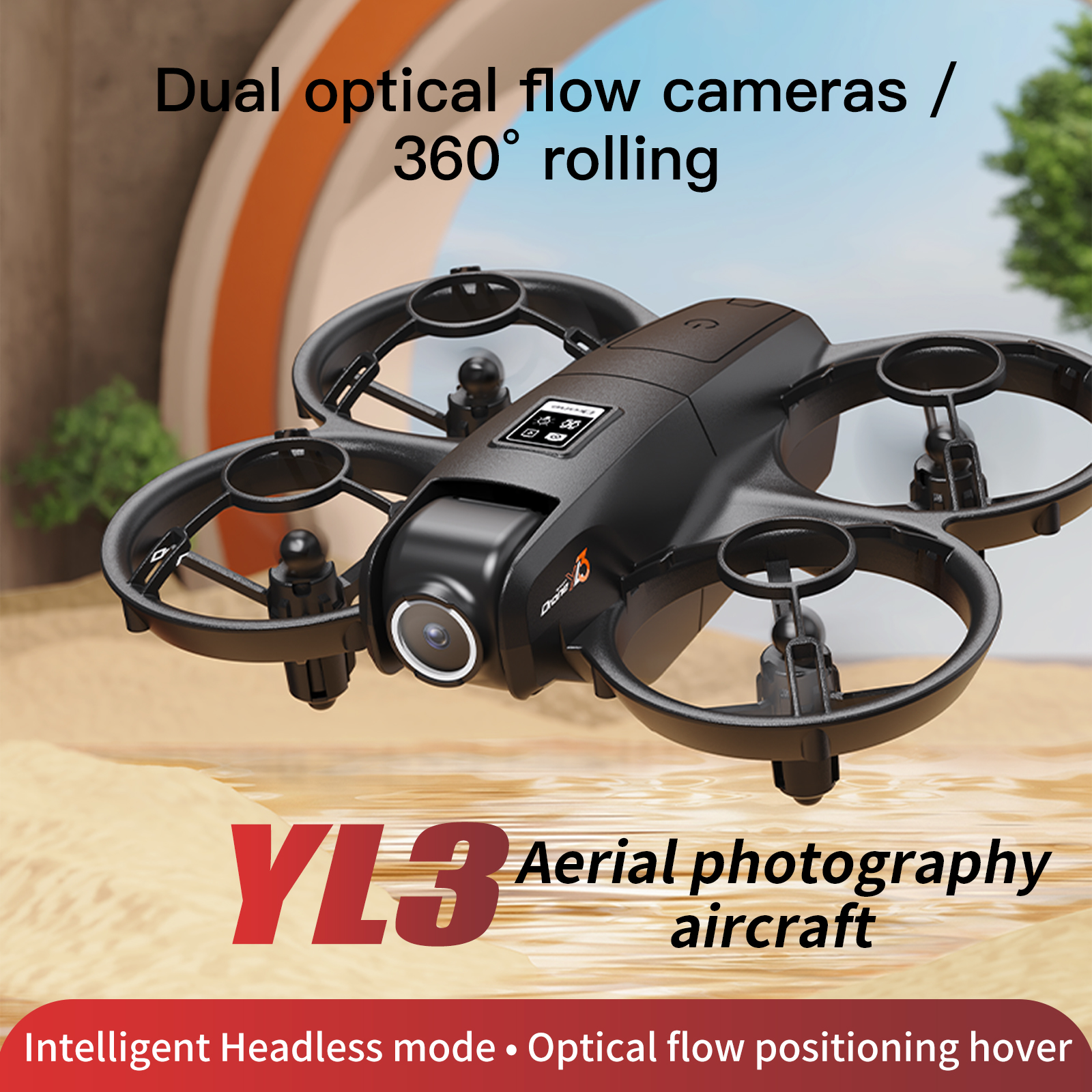 Drone Cinematic - YL3 Remote-Controlled Drone with 2.4-Inch Screen