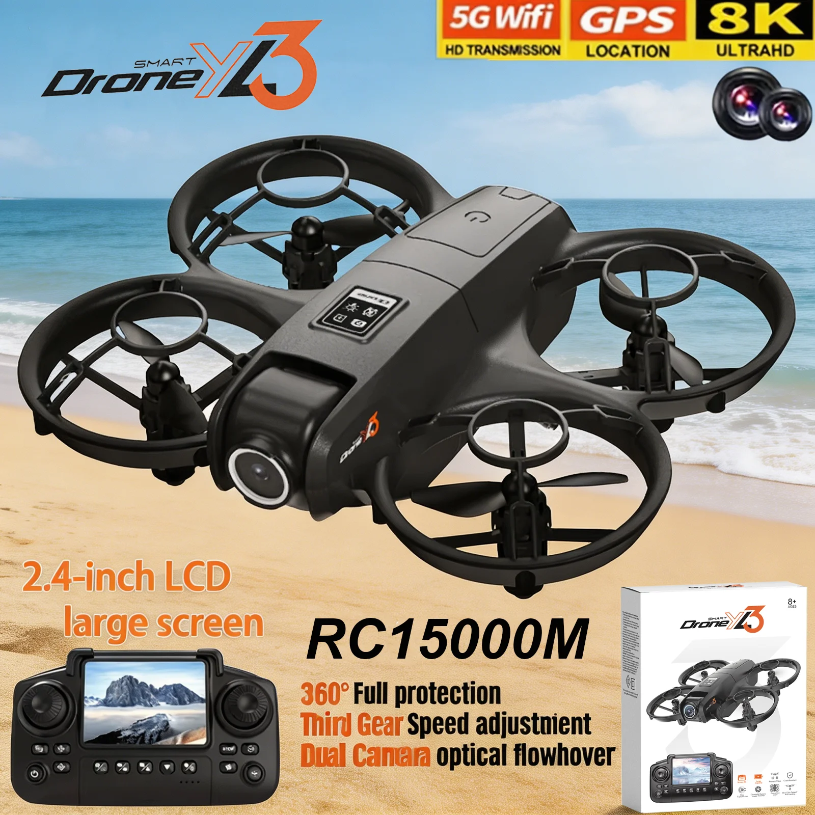 New YL3 RC Drone 8K 1080P Wide - Drone Surveying incelemesi ve fiyatı